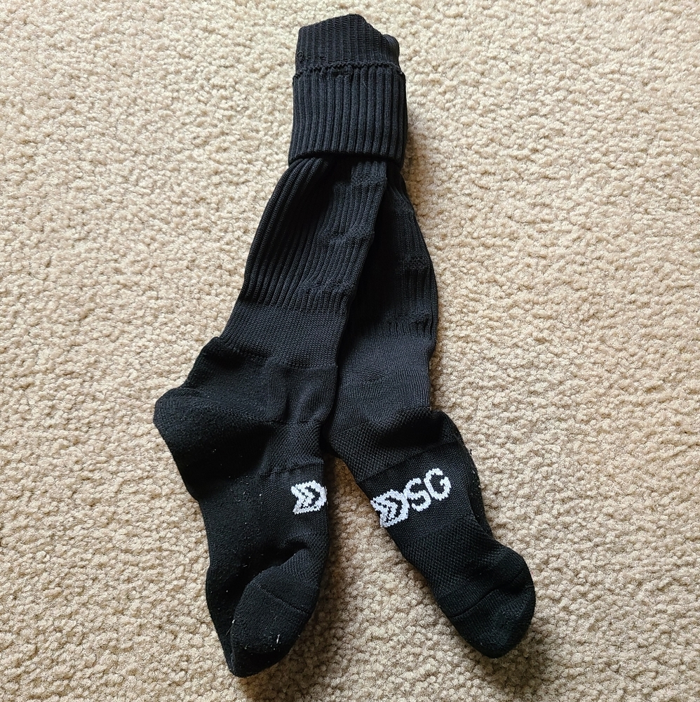 Black Softball/Soccer Athletic Socks